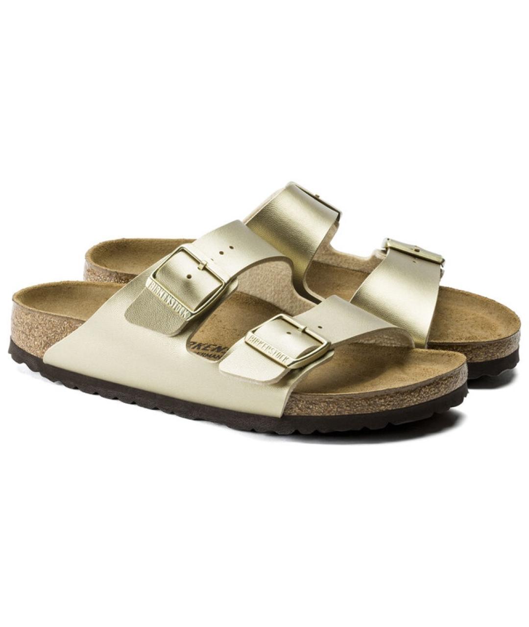 BIRKENSTOCK Золотые сандалии, фото 4