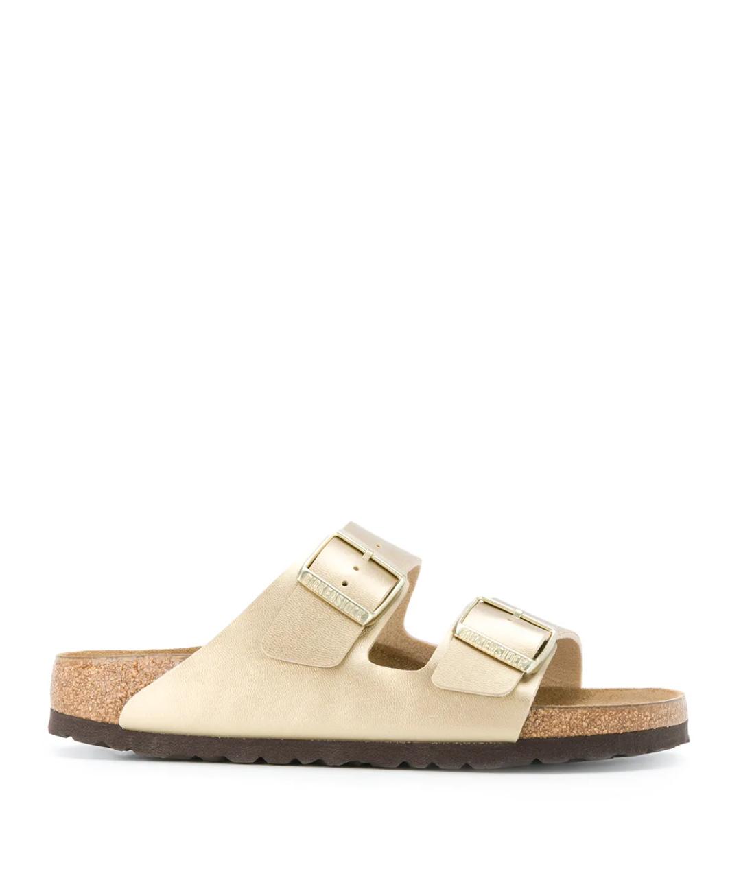 BIRKENSTOCK Золотые сандалии, фото 1