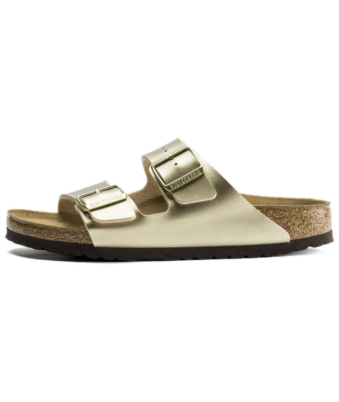 BIRKENSTOCK Золотые сандалии, фото 2