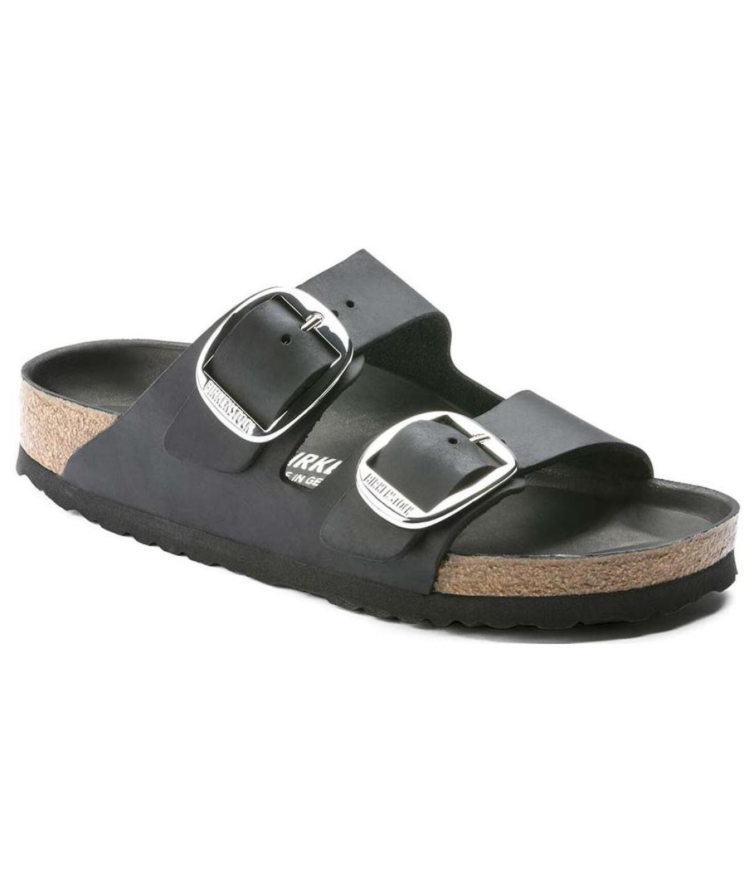 BIRKENSTOCK Черные кожаные сандалии, фото 3