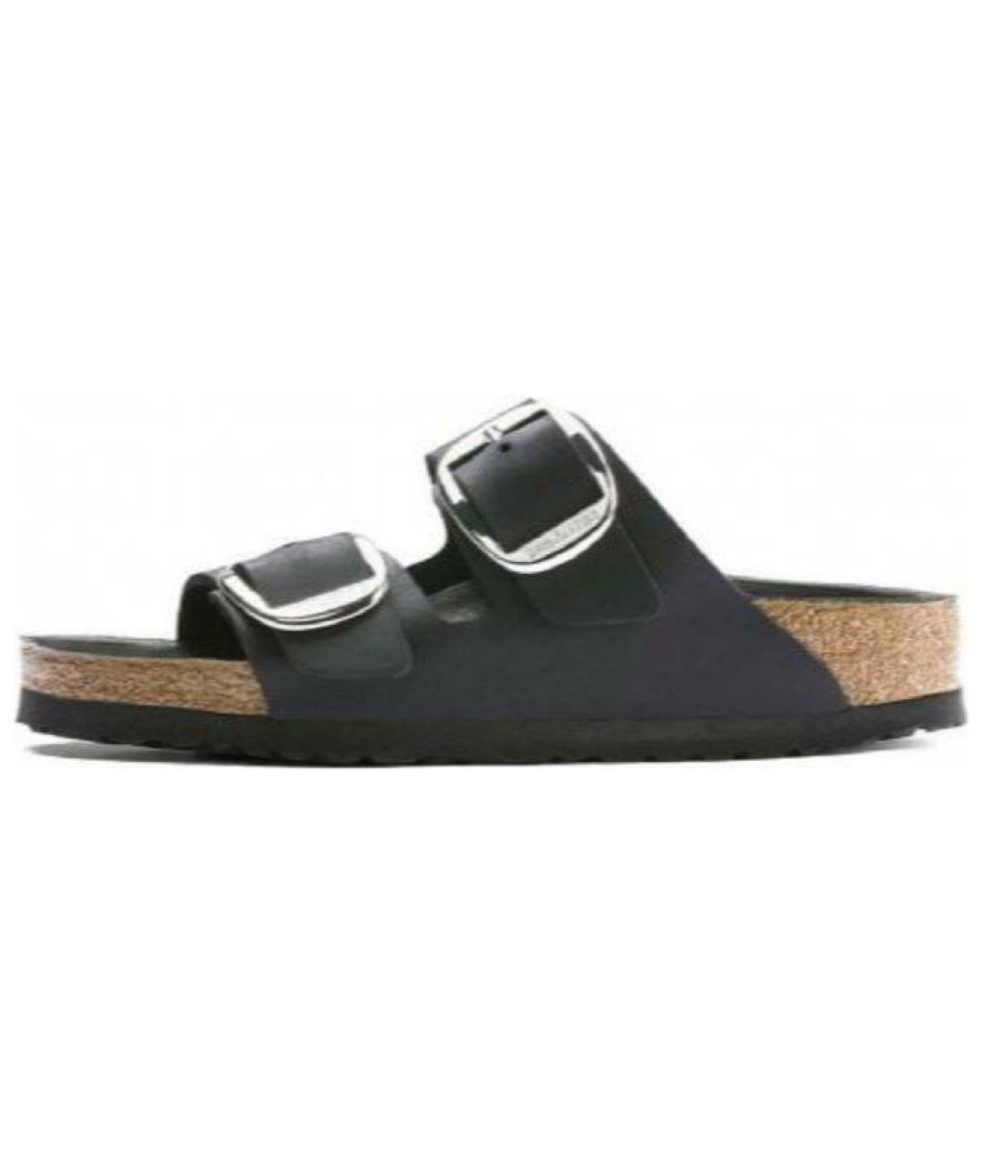 BIRKENSTOCK Черные кожаные сандалии, фото 2