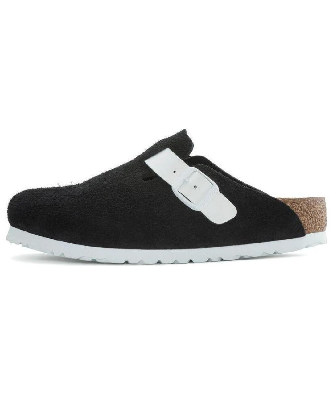 BIRKENSTOCK Черные замшевые сабо, фото 2