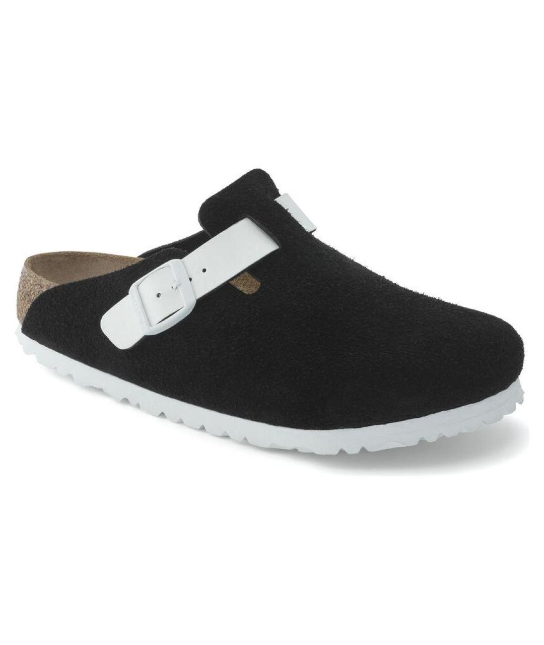 BIRKENSTOCK Черные замшевые сабо, фото 3