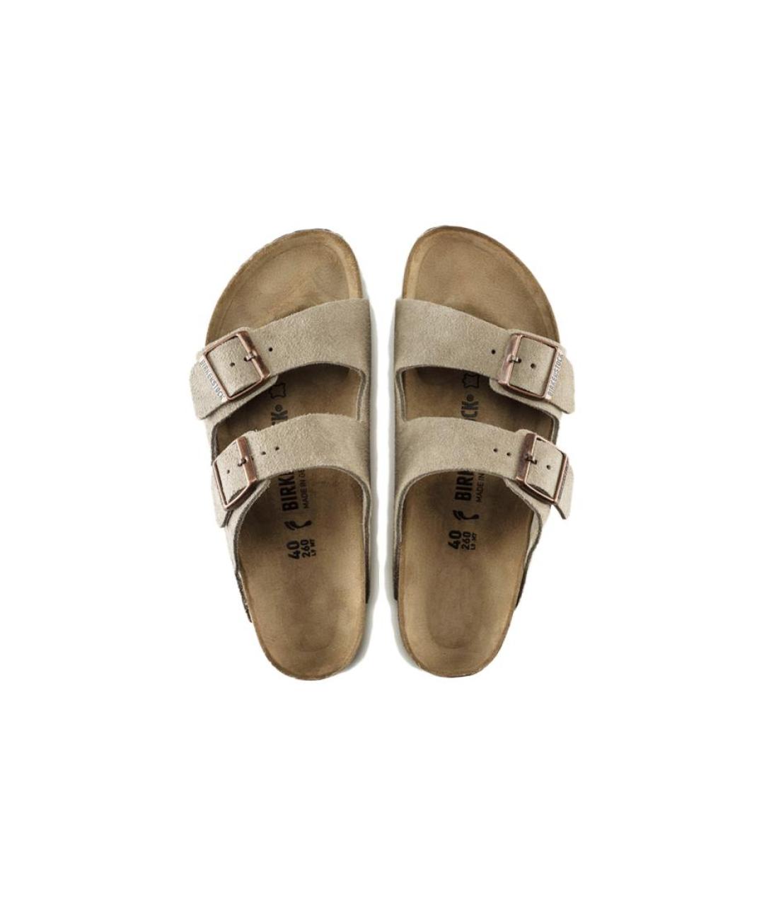 BIRKENSTOCK Серые замшевые сандалии, фото 5