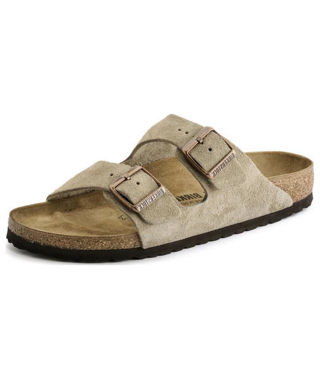 BIRKENSTOCK Серые замшевые сандалии, фото 3