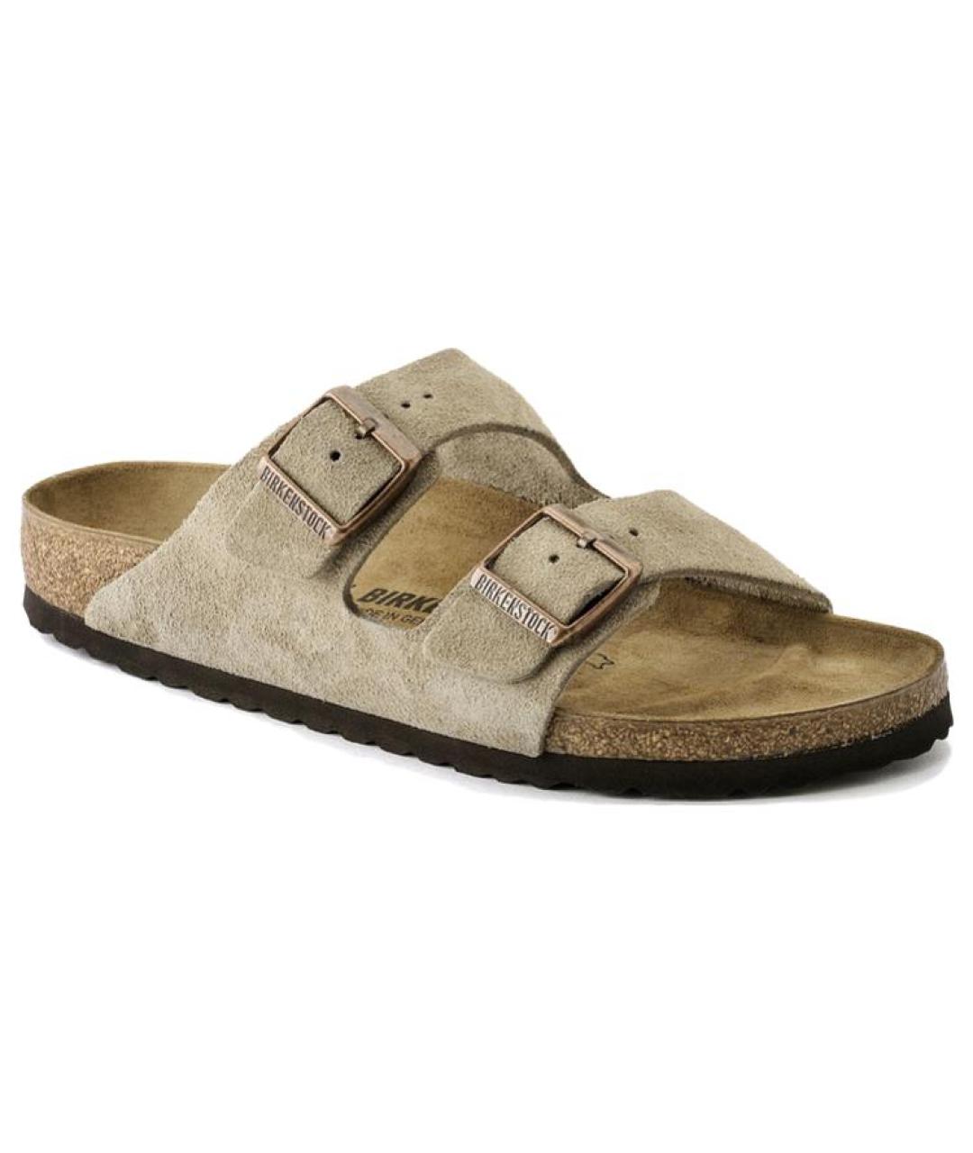 BIRKENSTOCK Серые замшевые сандалии, фото 2