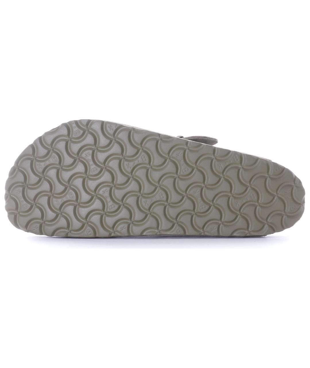 BIRKENSTOCK Зеленые замшевые сабо, фото 5