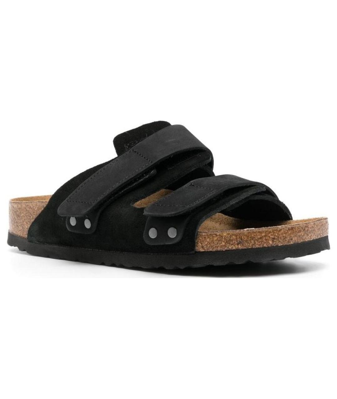 BIRKENSTOCK Черные замшевые сандалии, фото 3