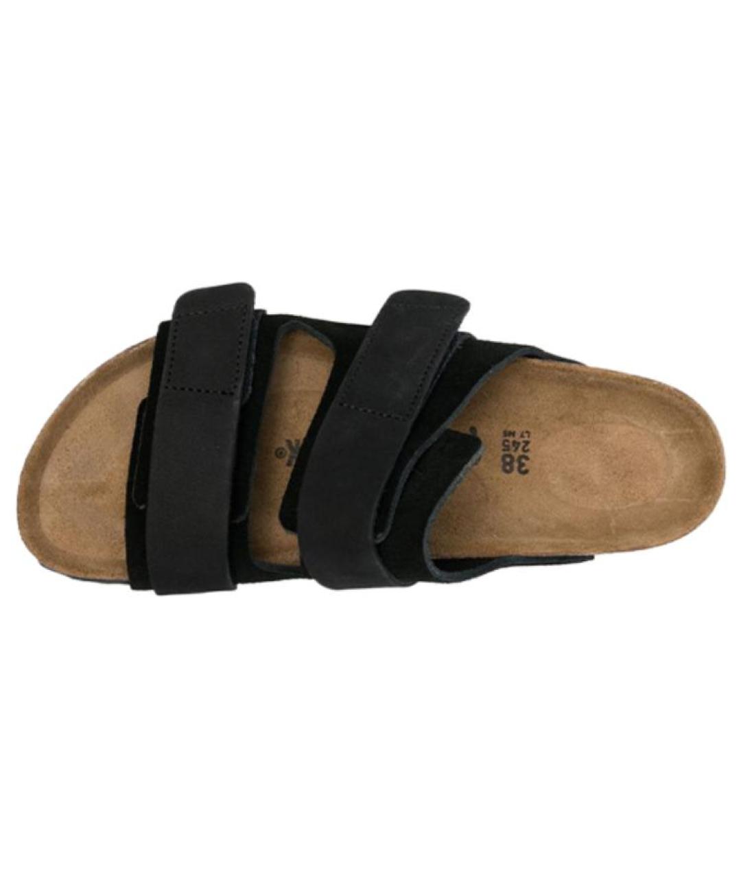 BIRKENSTOCK Черные замшевые сандалии, фото 4