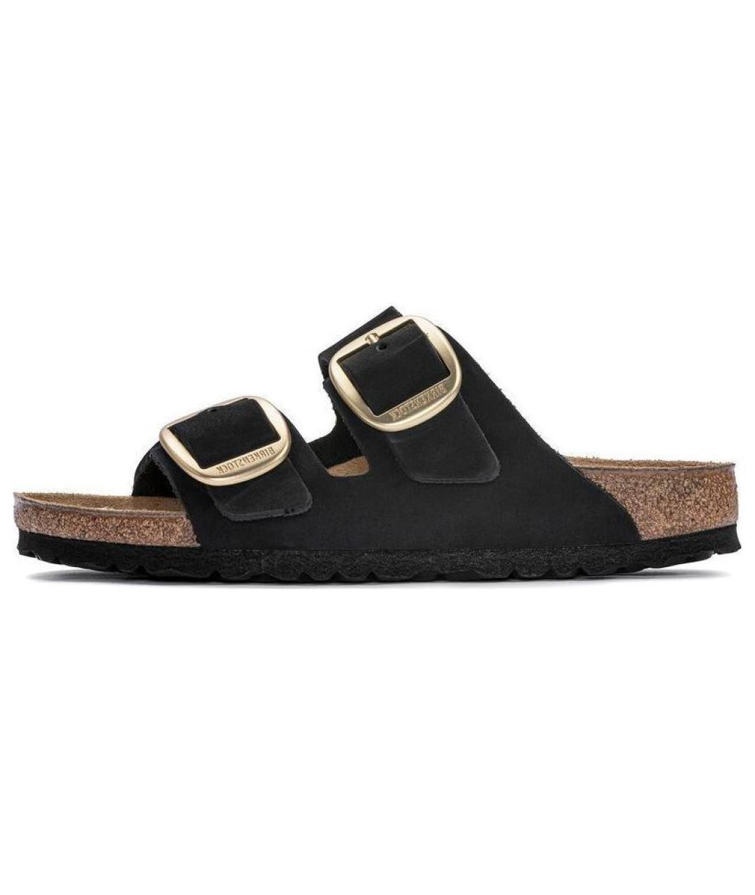 BIRKENSTOCK Черные кожаные сандалии, фото 2