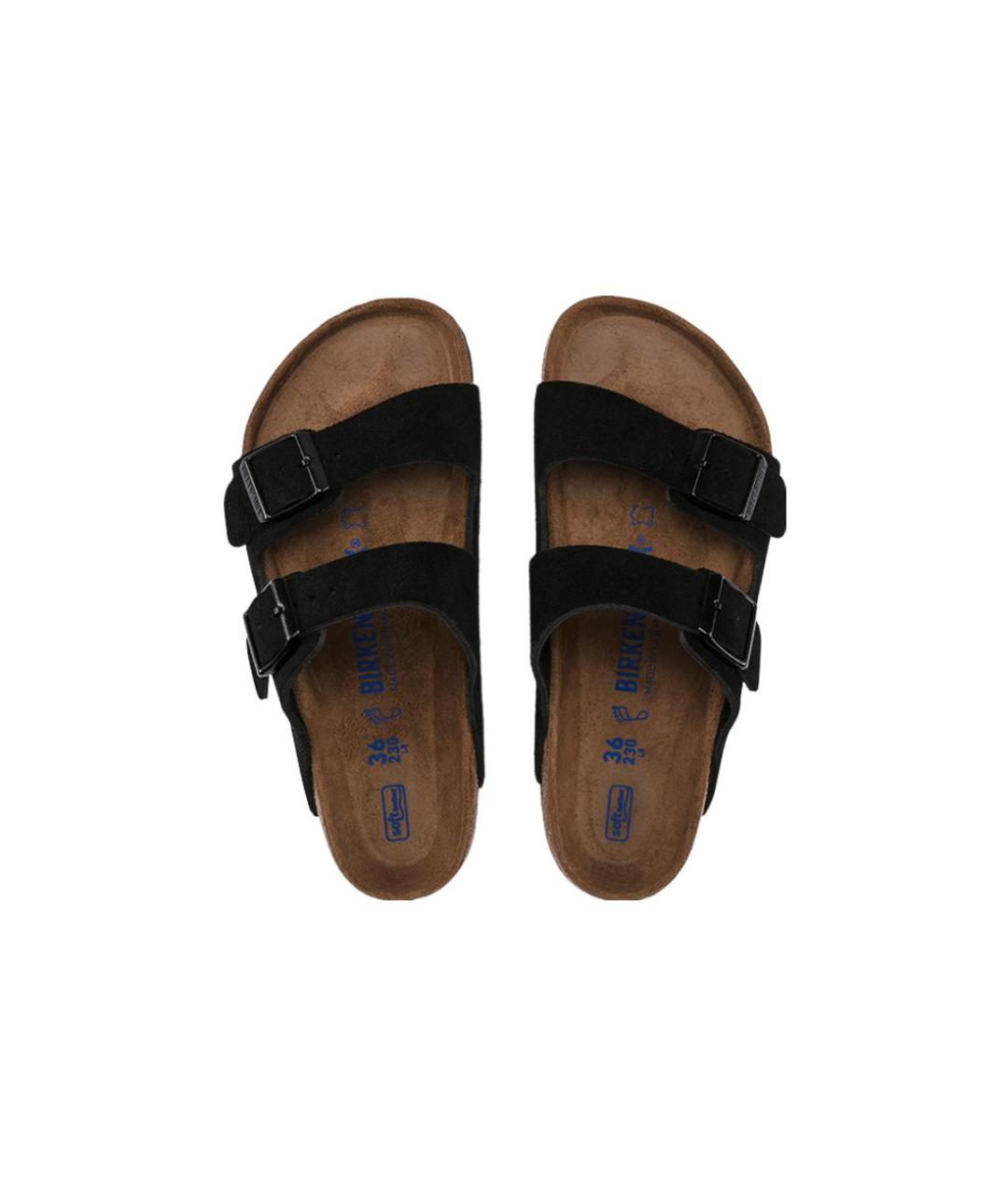 BIRKENSTOCK Черные замшевые сандалии, фото 6