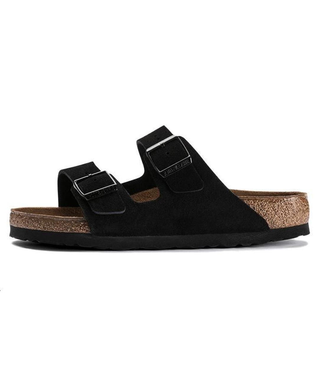 BIRKENSTOCK Черные замшевые сандалии, фото 2