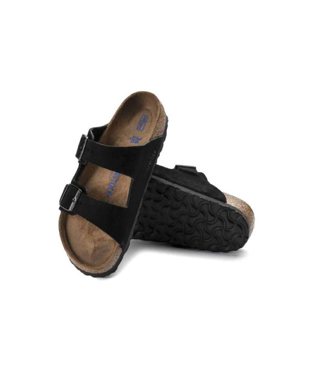 BIRKENSTOCK Черные замшевые сандалии, фото 5