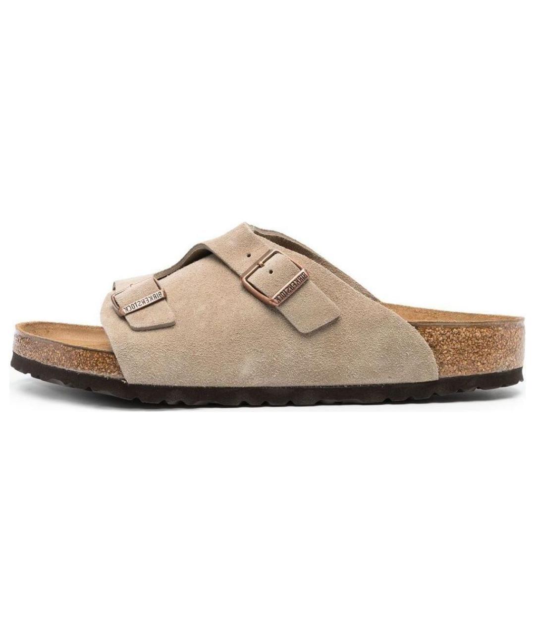 BIRKENSTOCK Коричневые замшевые сандалии, фото 2