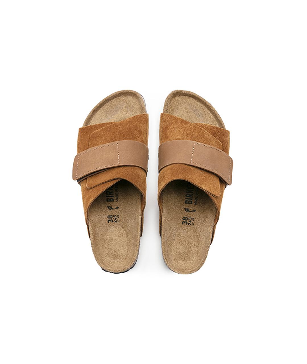 BIRKENSTOCK Коричневые замшевые сандалии, фото 5