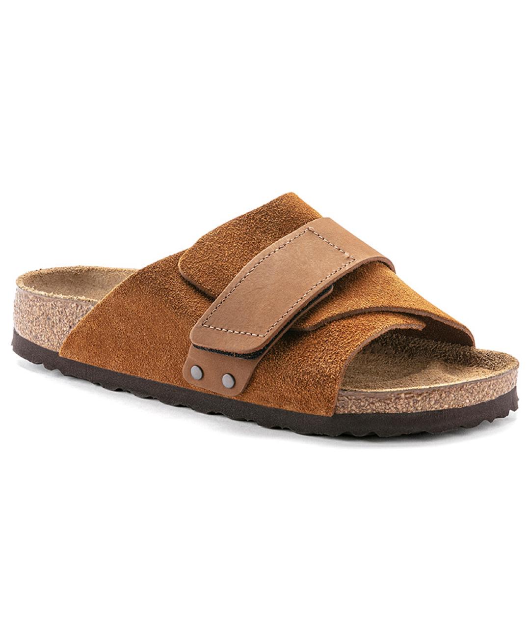 BIRKENSTOCK Коричневые замшевые сандалии, фото 3