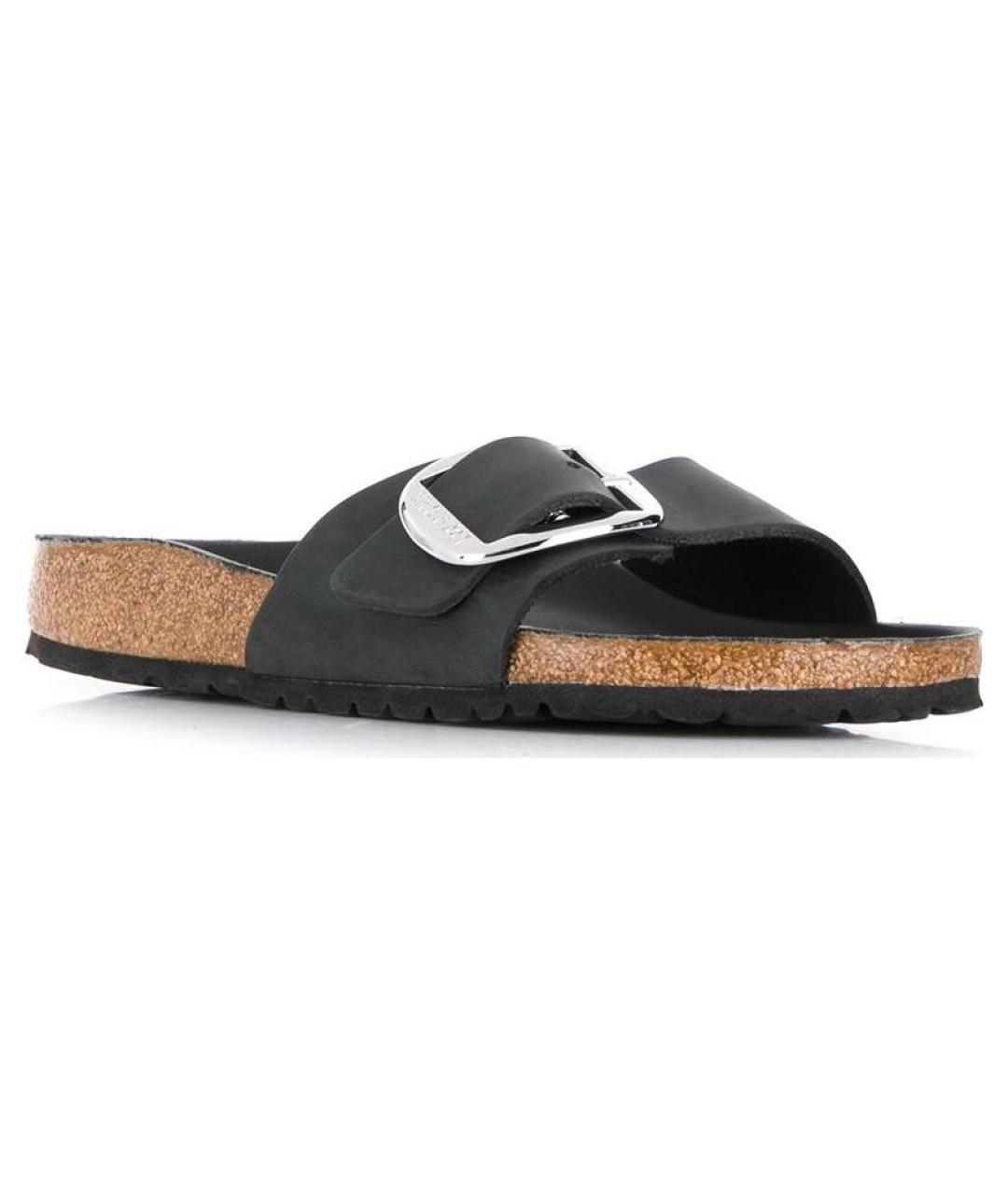 BIRKENSTOCK Черные шлепанцы, фото 4