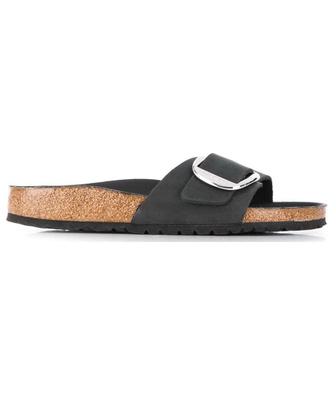 BIRKENSTOCK Черные шлепанцы, фото 1