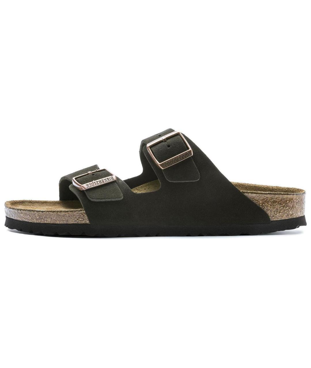 BIRKENSTOCK Коричневые замшевые сандалии, фото 2