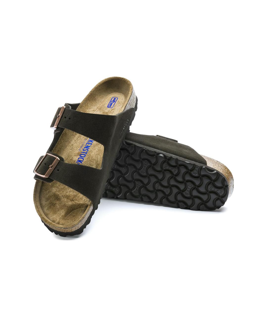 BIRKENSTOCK Коричневые замшевые сандалии, фото 6