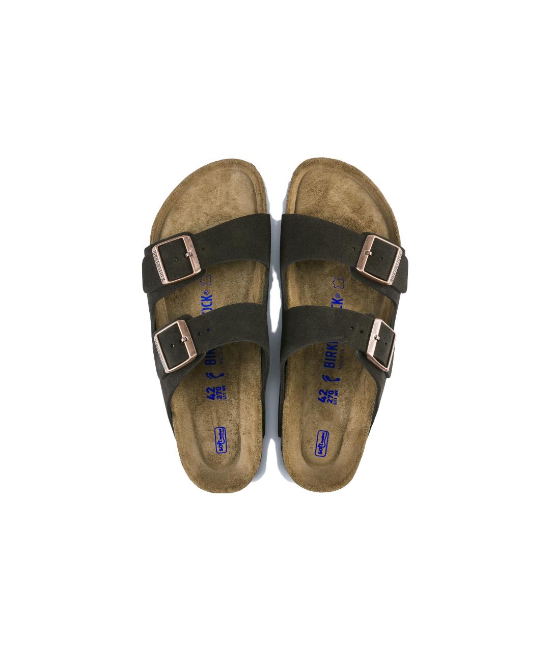 BIRKENSTOCK Коричневые замшевые сандалии, фото 5