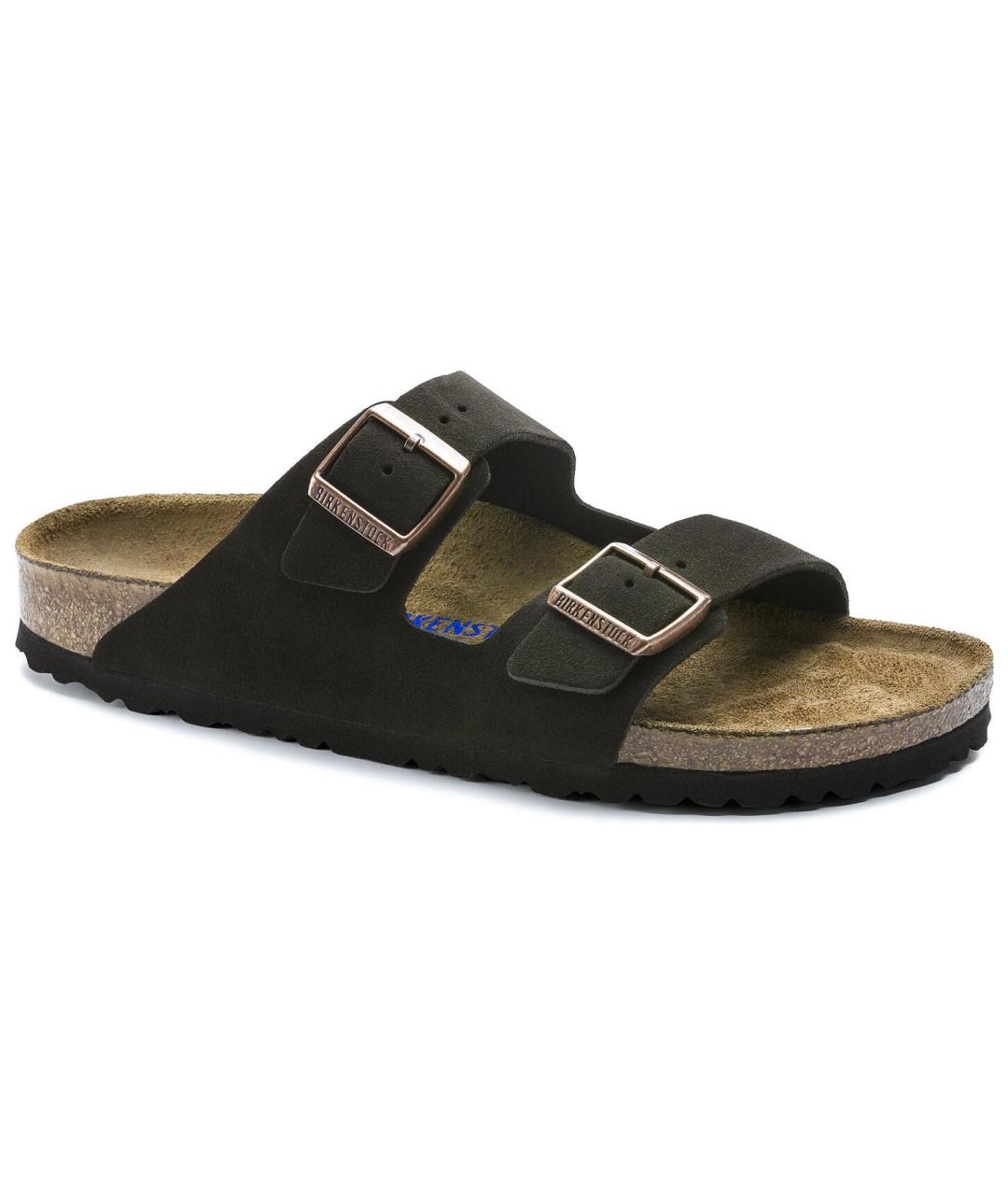 BIRKENSTOCK Коричневые замшевые сандалии, фото 3