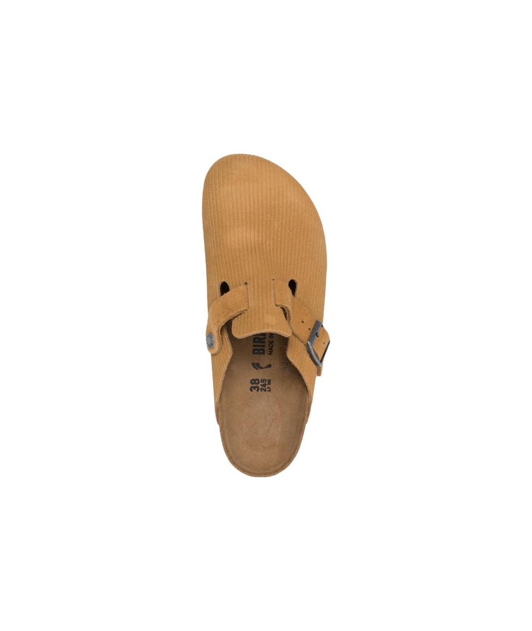 BIRKENSTOCK Коричневые замшевые сабо, фото 4