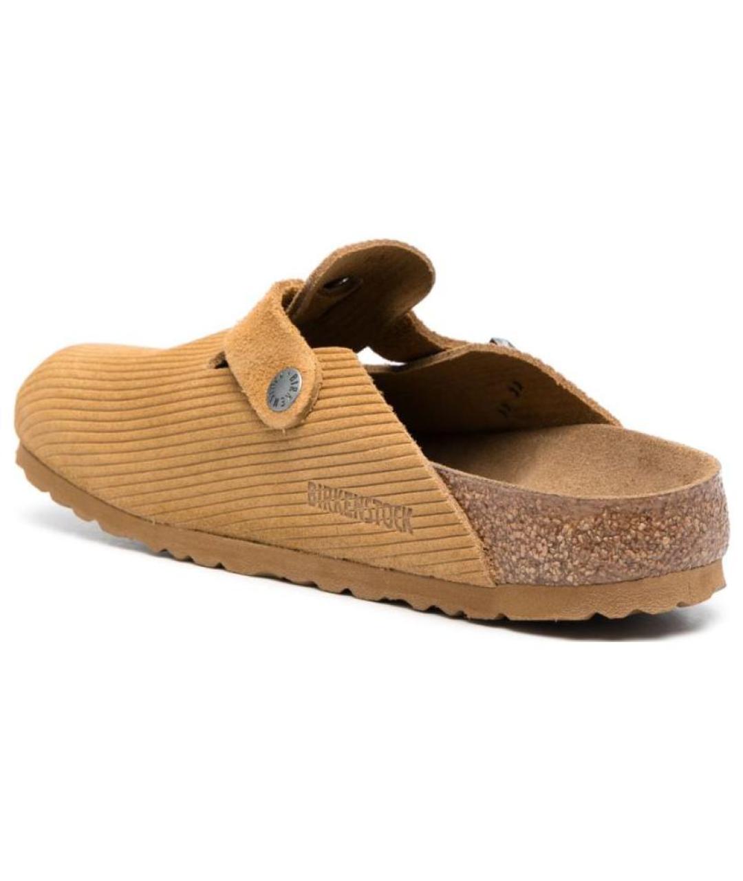 BIRKENSTOCK Коричневые замшевые сабо, фото 5