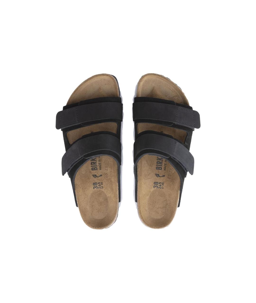 BIRKENSTOCK Черные замшевые сандалии, фото 5