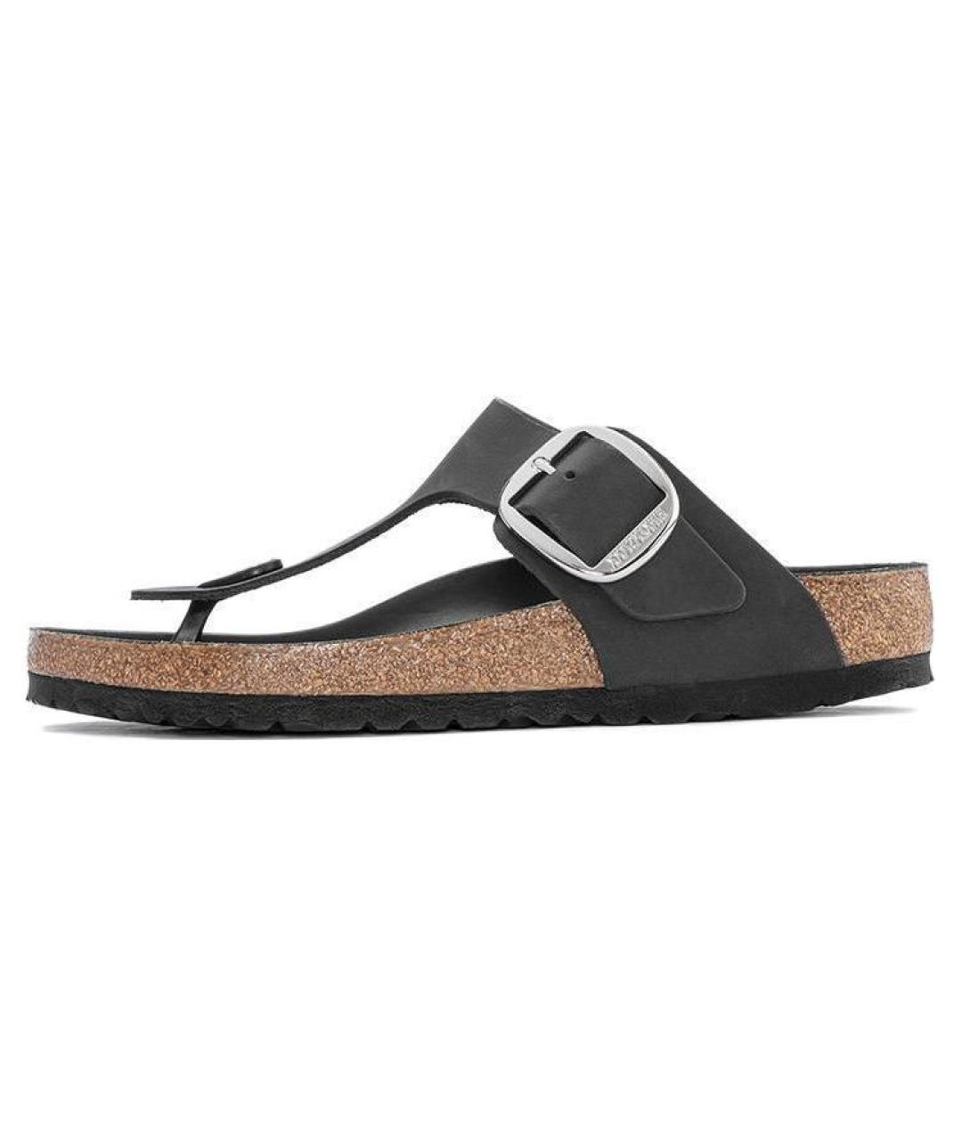 BIRKENSTOCK Черные шлепанцы, фото 2