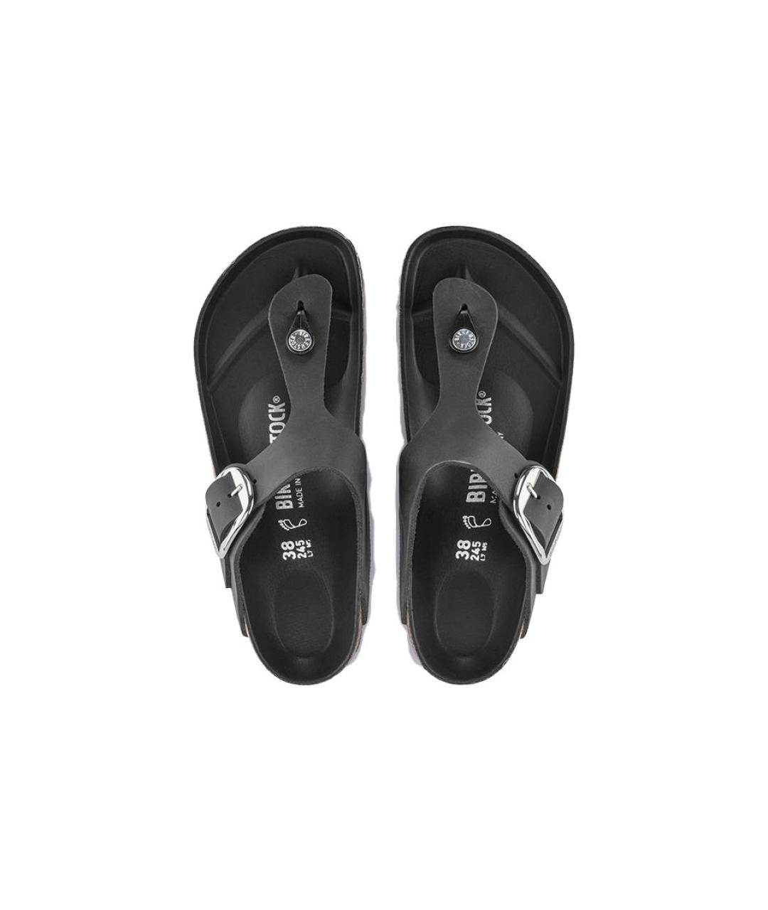 BIRKENSTOCK Черные шлепанцы, фото 5