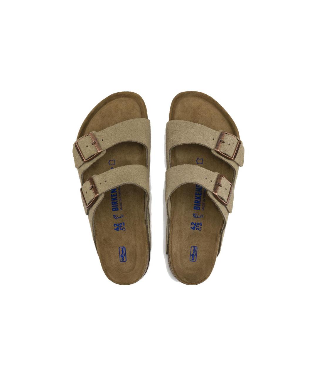 BIRKENSTOCK Коричневые замшевые сандалии, фото 5