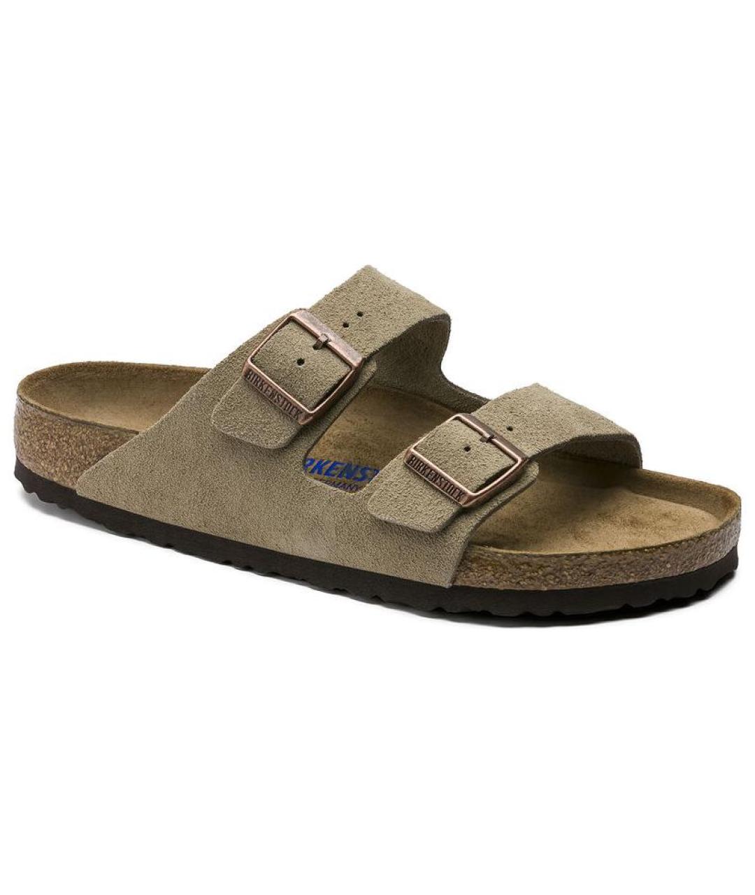 BIRKENSTOCK Коричневые замшевые сандалии, фото 3