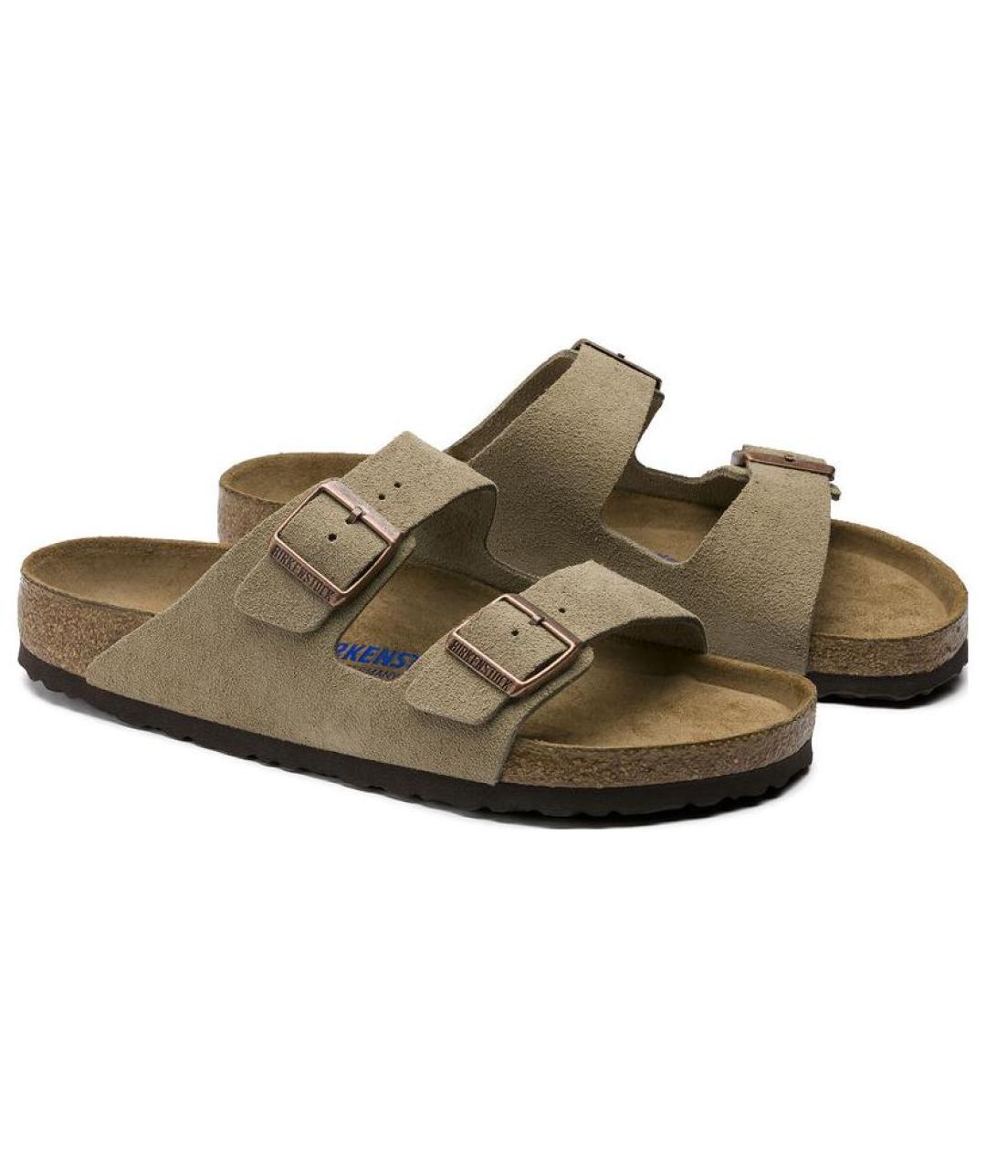 BIRKENSTOCK Коричневые замшевые сандалии, фото 4