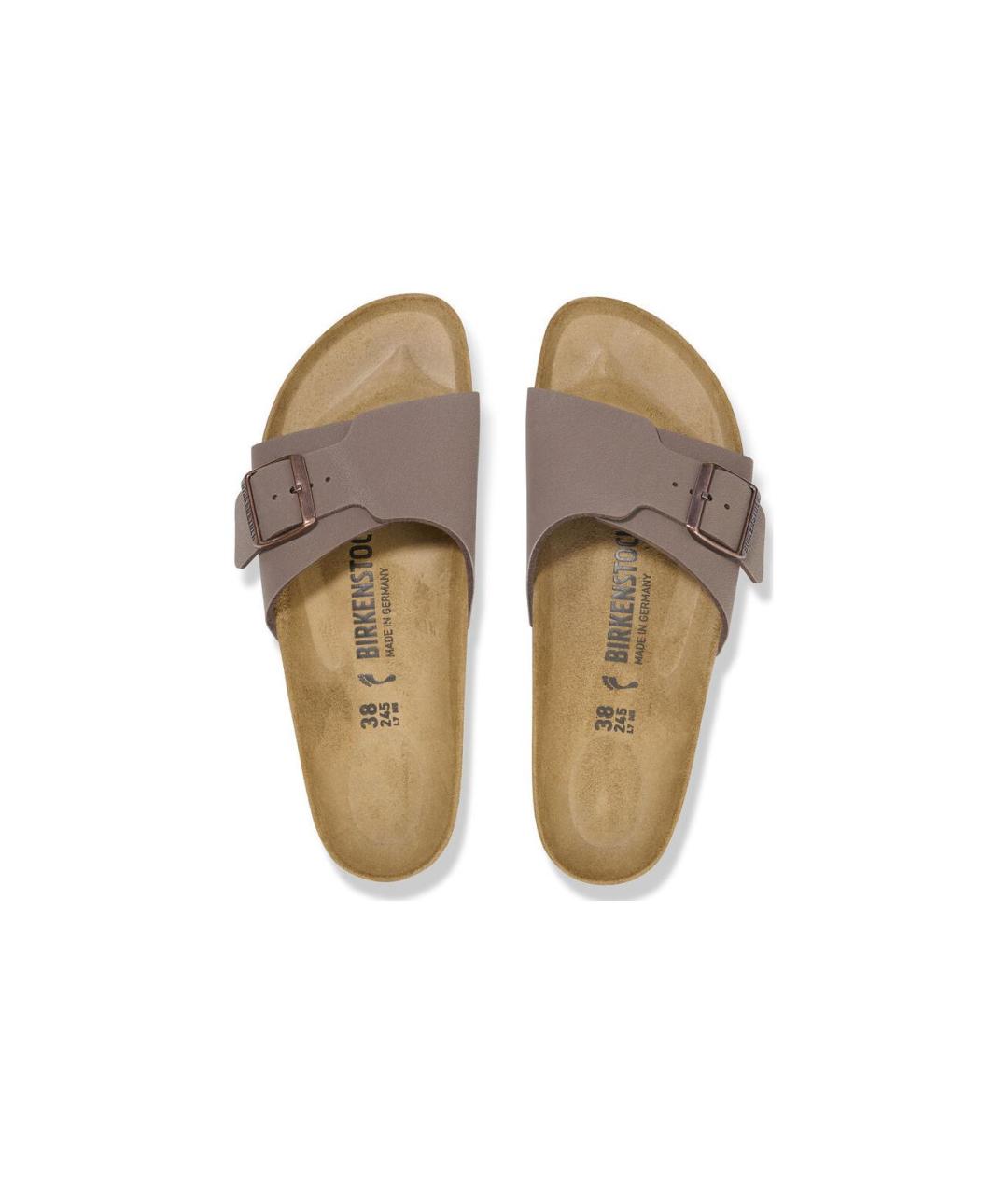 BIRKENSTOCK Коричневые шлепанцы, фото 6
