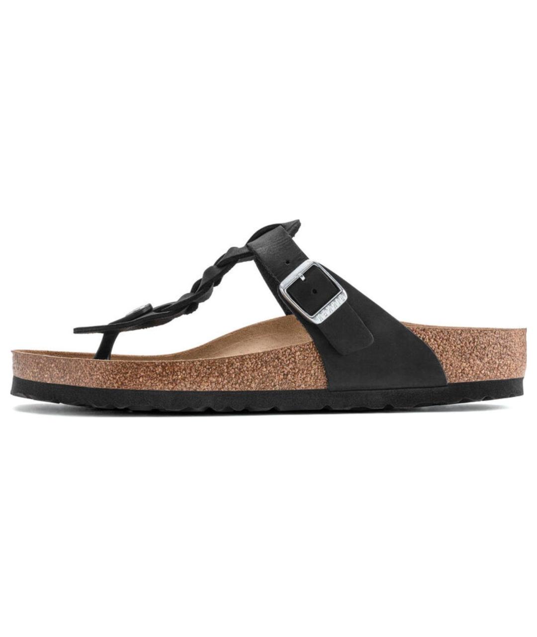BIRKENSTOCK Черные шлепанцы, фото 2