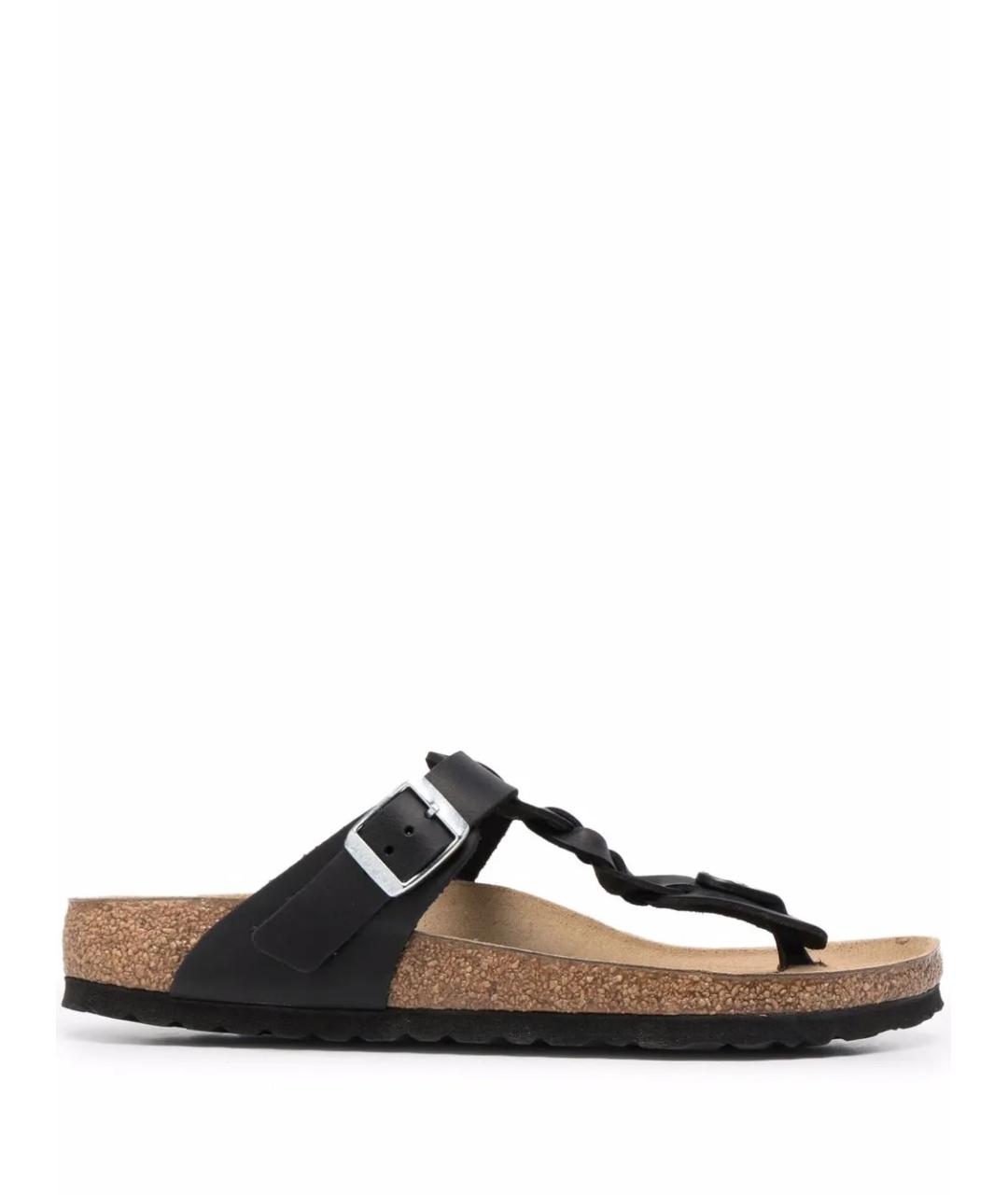 BIRKENSTOCK Черные шлепанцы, фото 1