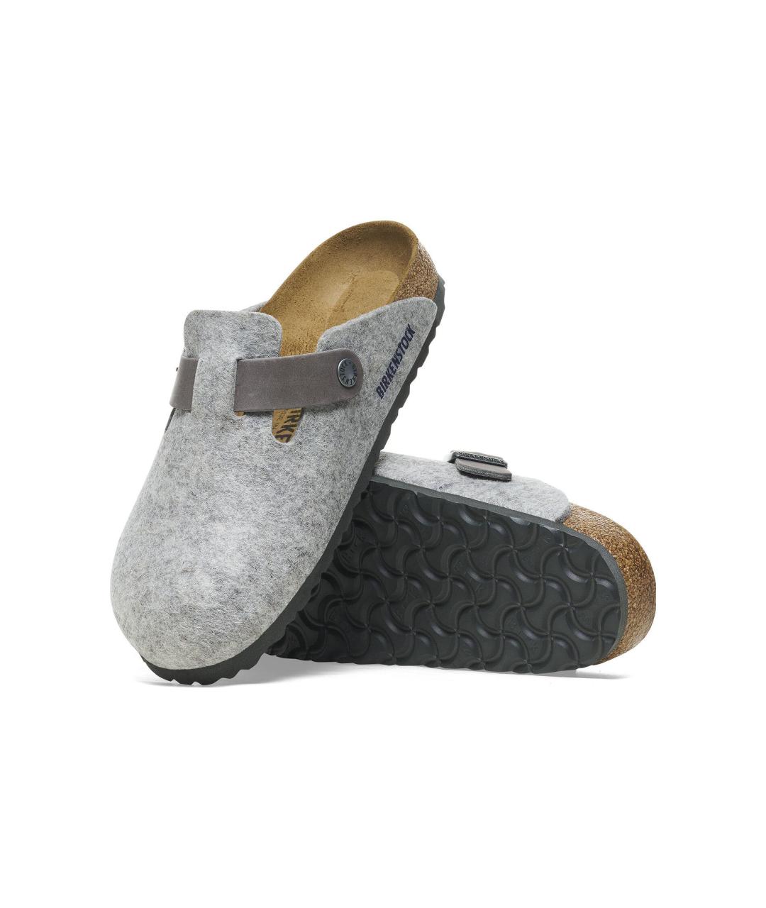 BIRKENSTOCK Серые сабо, фото 6