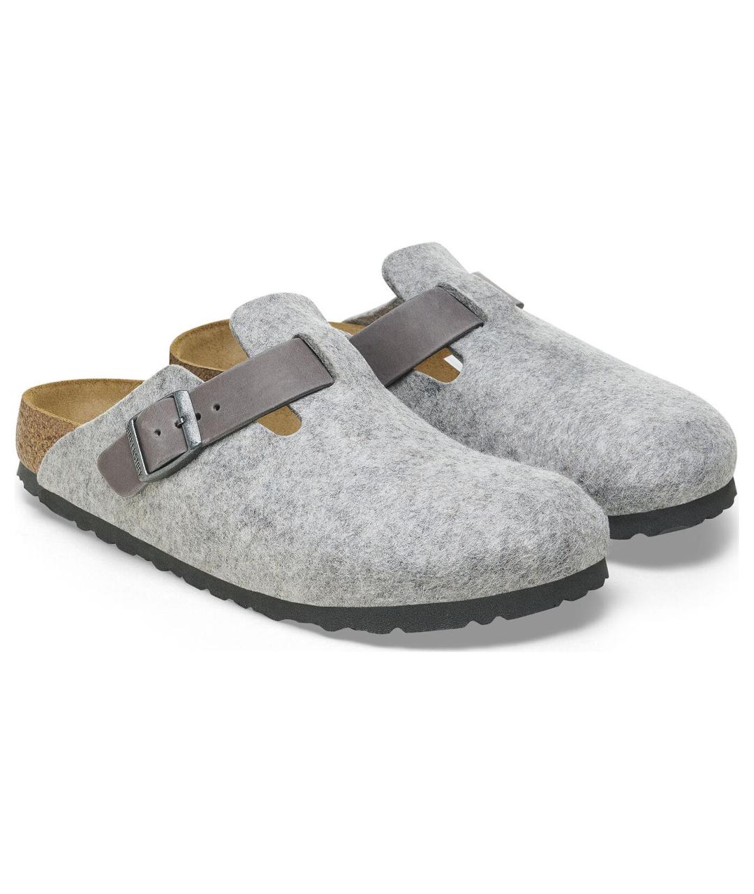 BIRKENSTOCK Серые сабо, фото 4