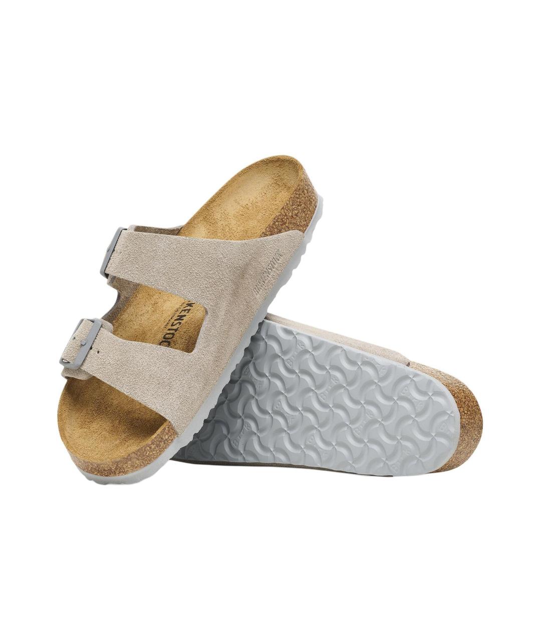 BIRKENSTOCK Серые замшевые сандалии, фото 6