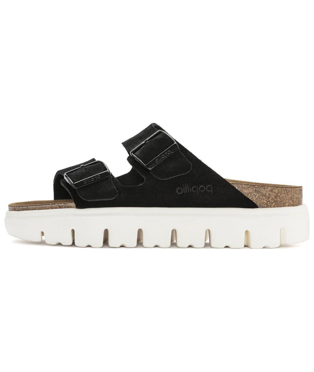 BIRKENSTOCK Черные замшевые сандалии, фото 2