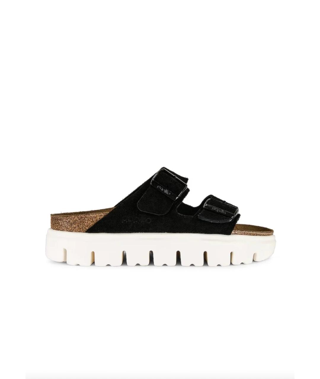 BIRKENSTOCK Черные замшевые сандалии, фото 1