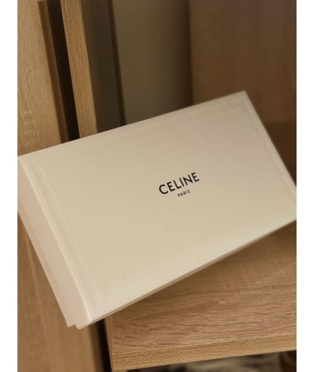 CELINE Золотые металлические солнцезащитные очки, фото 4