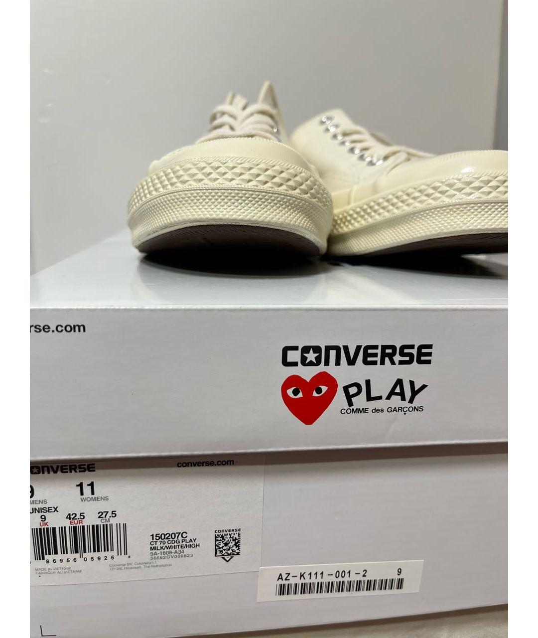 CONVERSE Белые низкие кроссовки / кеды, фото 5