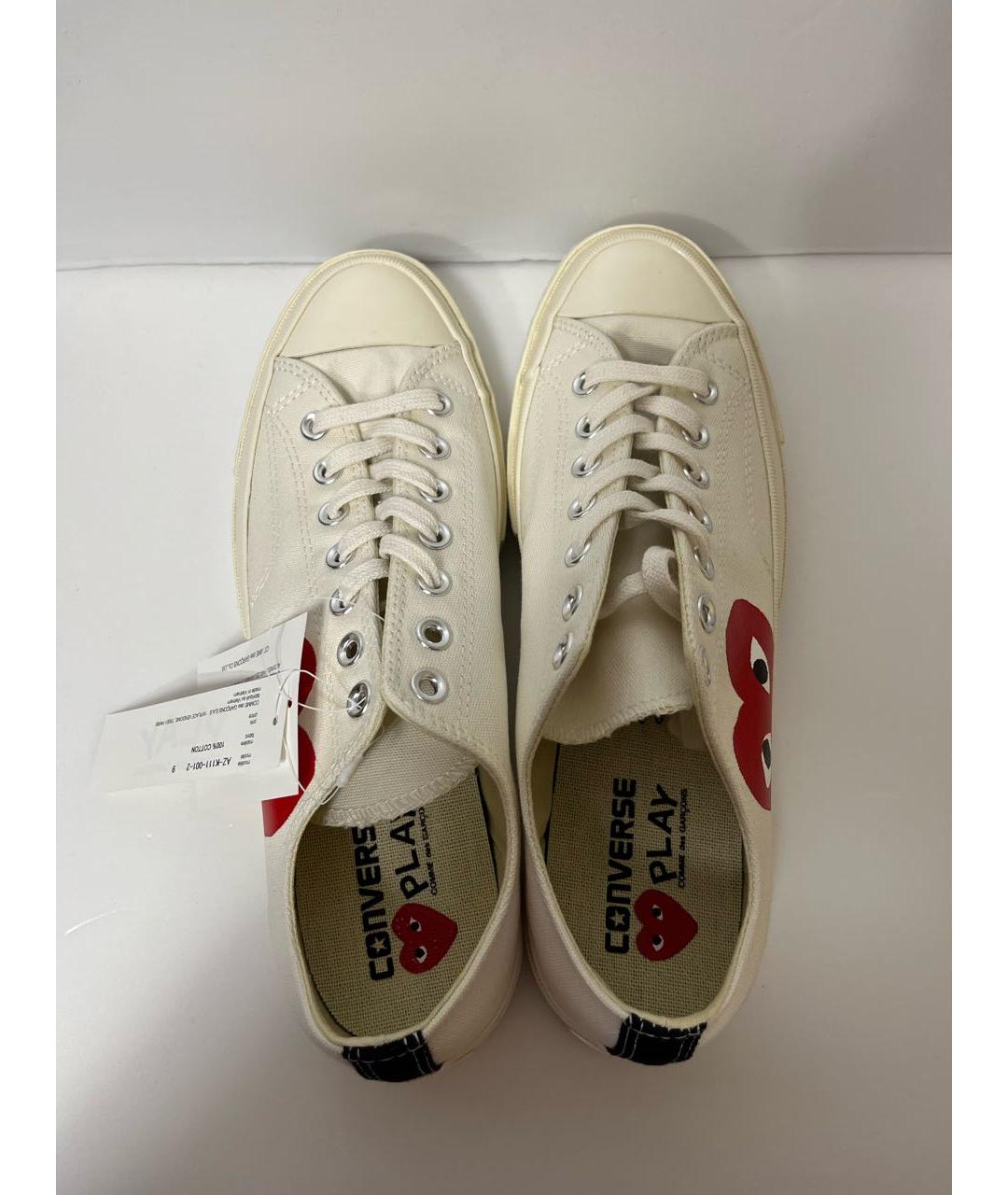 CONVERSE Белые низкие кроссовки / кеды, фото 3