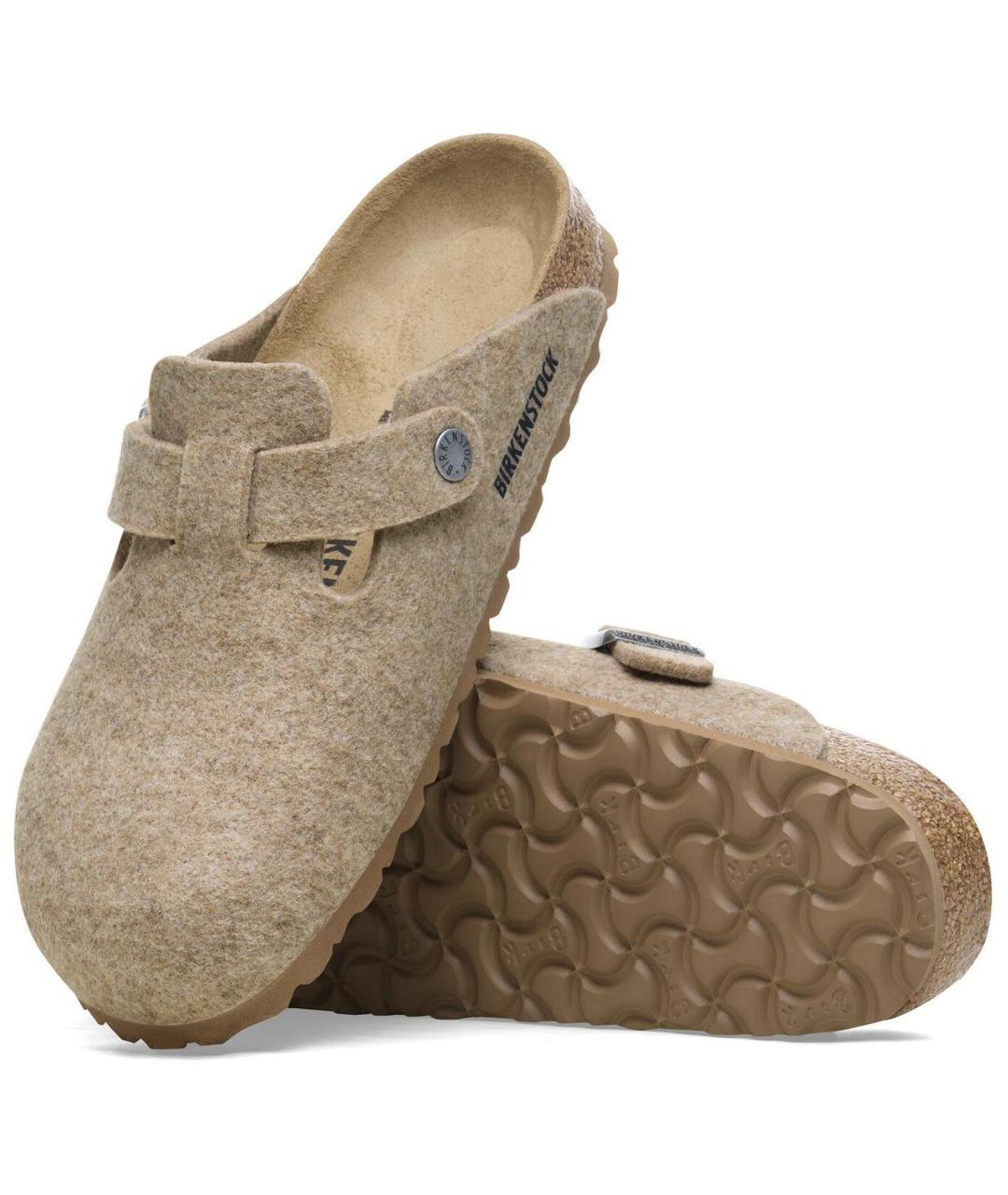 BIRKENSTOCK Бежевые сабо, фото 6