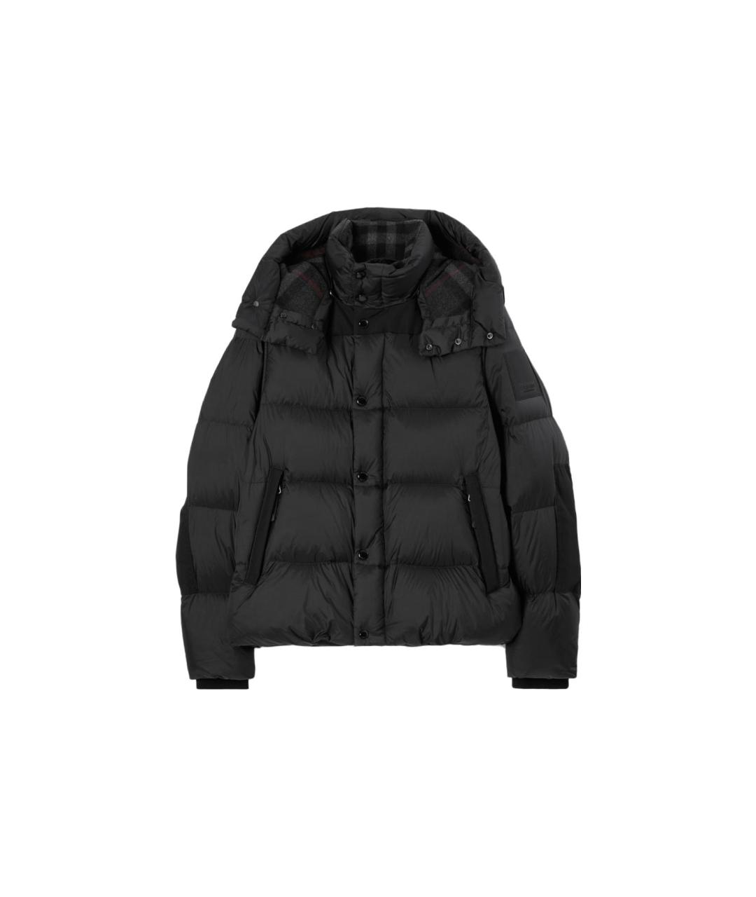 BURBERRY Черный пуховик, фото 1