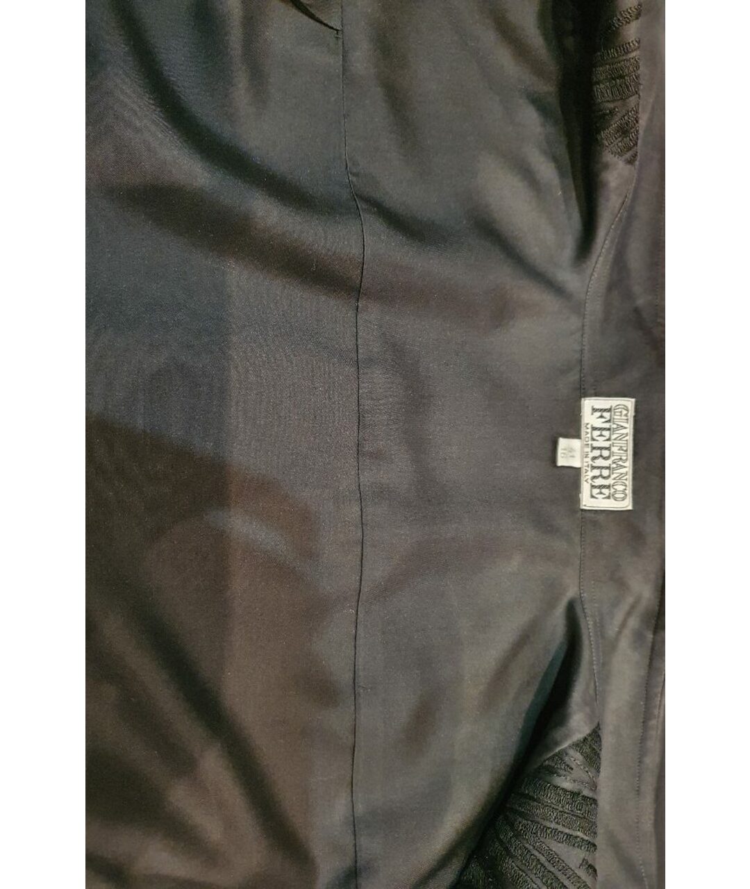 GIANFRANCO FERRE Черная шелковая кэжуал рубашка, фото 3