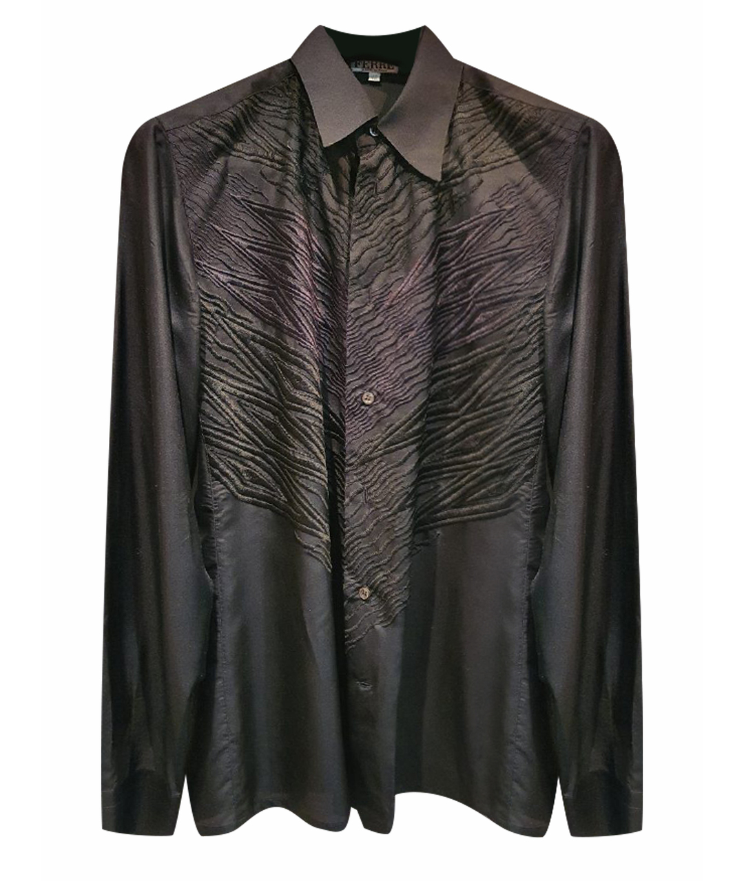 GIANFRANCO FERRE Черная шелковая кэжуал рубашка, фото 1