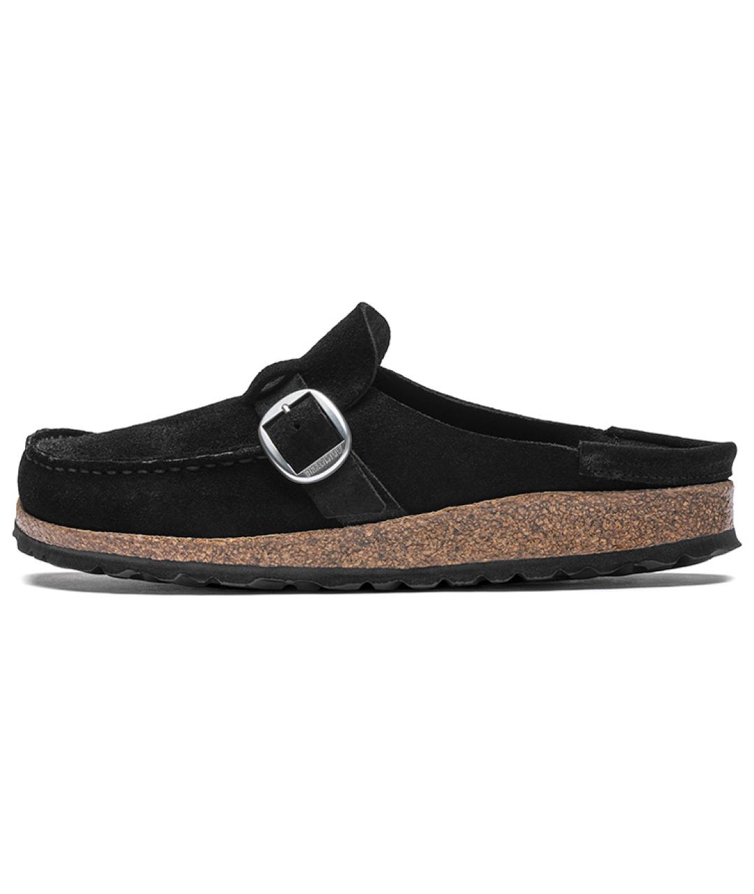 BIRKENSTOCK Черные замшевые сабо, фото 2